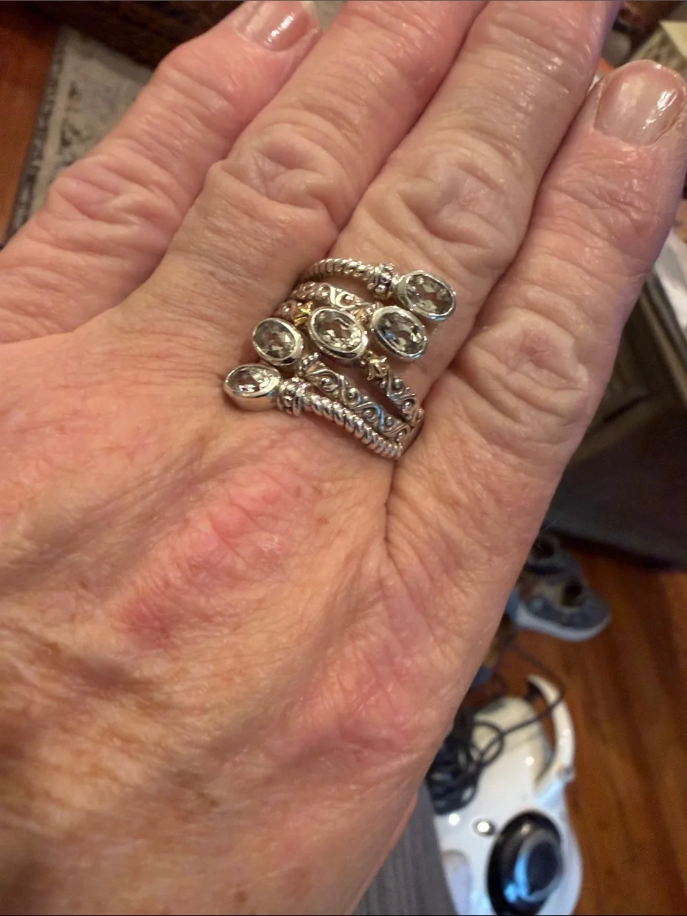 Diamonique Sterling Ring